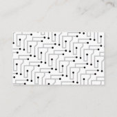 IT情報技術コンサルタントの名刺 名刺 (裏面)