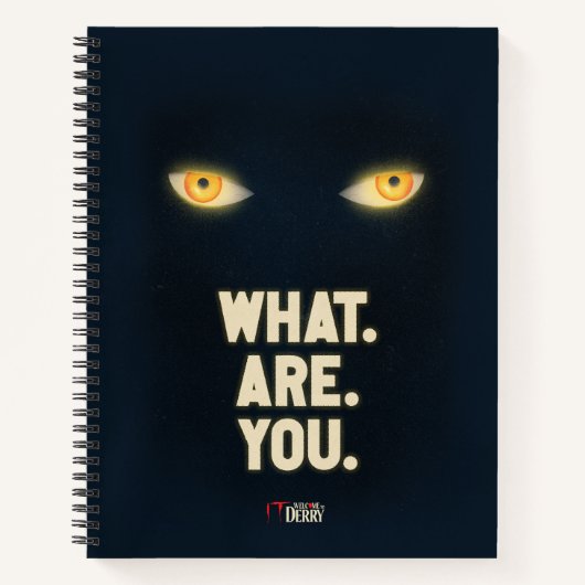 IT白熱［赤熱］光を放つの目「何だ。お前だ」 ノートブック (正面)