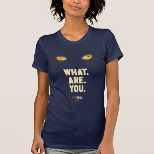 IT白熱［赤熱］光を放つの目「何だ。お前だ」 Tシャツ (正面)