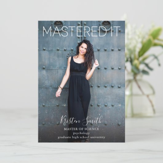 IT研究科の写真発表をマスター 招待状 (スタンド正面)