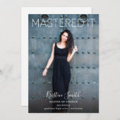 IT研究科の写真発表をマスター 招待状 (正面/裏面)