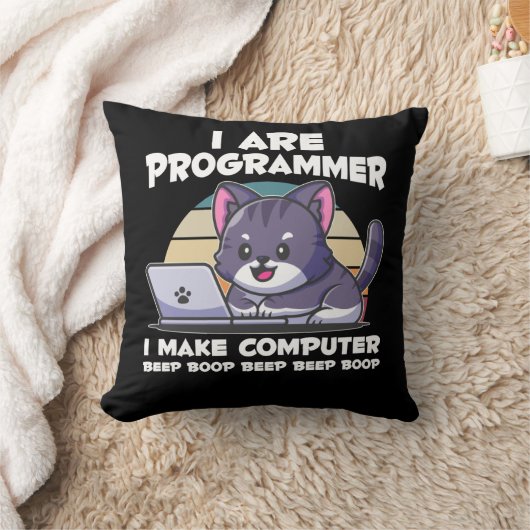 IT管理者がコンピューター科学の学生ことわざ クッション (ブランケット)