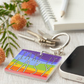 IT簡単+バックグラウンド キーホルダー (正面右)