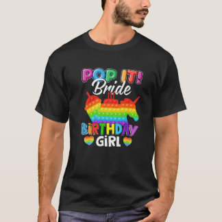 It花嫁ポップ・アートの誕生日ガールフィッドキッドマッチングファム Tシャツ