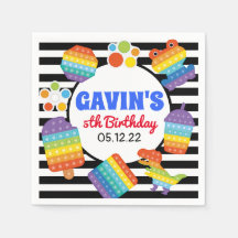 it誕生日ポップ・アートのナプキンス、フィジェット好意ナプキンス