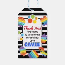 It誕生日ポップ・アートのメッセージカード、Fidget Favoritesメッセージカード