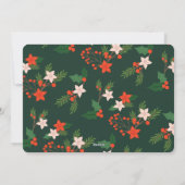 It転がとともにクリスマスの紙ツリー写真 シーズンカード (裏面)