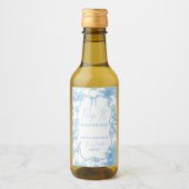 It青ポップ・アートの白トイレデジュイベビーベイビーシャワー ワインラベル (正面)