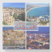 IT2027ヨーロッパ – イタリア – サルデーニャ – Cagliari - Harb ストーンコースター (正面)