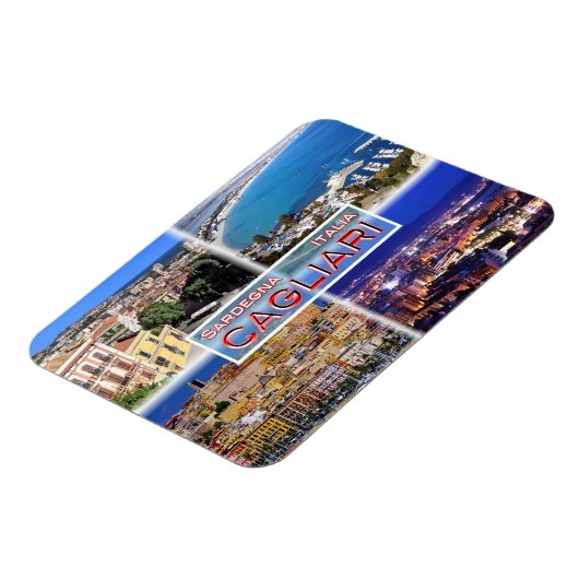 IT2027ヨーロッパ – イタリア – サルデーニャ – Cagliari - Harb マグネット (左側)