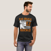 It おもしろいWorksのプログラミもしングの規則はTouchしない Tシャツ (正面フル)