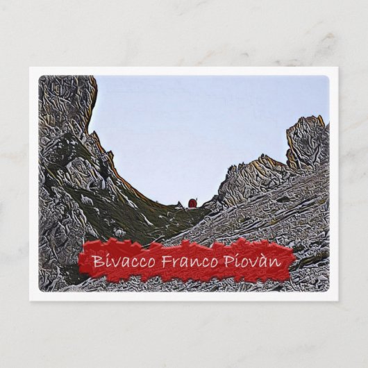 It – アルパインハットBivacco Franco Piova - Dolomiti - ポストカード (正面)