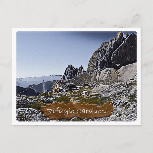 It – アルプスの小屋Rifigo Giosue Cardugi Dolomiti - ポストカード (正面)