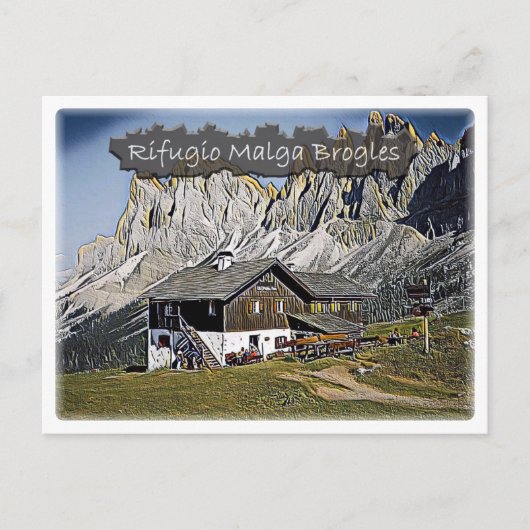 It – イタリア – アルパインハットMalga Brogles - Dolomiti - ポストカード (正面)