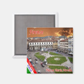 IT – イタリア – フィレンツェ – ピアッツァマリアノヴェッラ マグネット (正面/裏面)