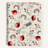 IT キッズのおもちゃのパターン ノートブック (正面)