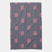 IT – バルーンパターンに浮き上がストライプのる キッチンタオル (縦)