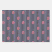 IT – バルーンパターンに浮き上がストライプのる ラッピングペーパーシート (正面2)