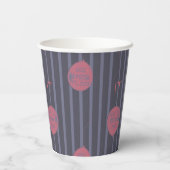 IT – バルーンパターンに浮き上がストライプのる 紙コップ (裏面)