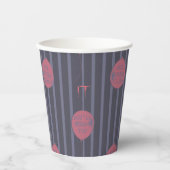 IT – バルーンパターンに浮き上がストライプのる 紙コップ (正面)