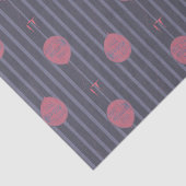 IT – バルーンパターンに浮き上がストライプのる 薄葉紙 (詳細)