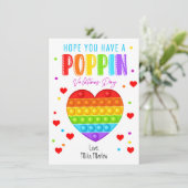 It ポップ・アートのValentine's Dayクラスカード 招待状 (スタンド正面)