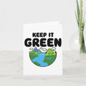 It 保 Green Earth Day Planet Environmental Aware カード (正面)