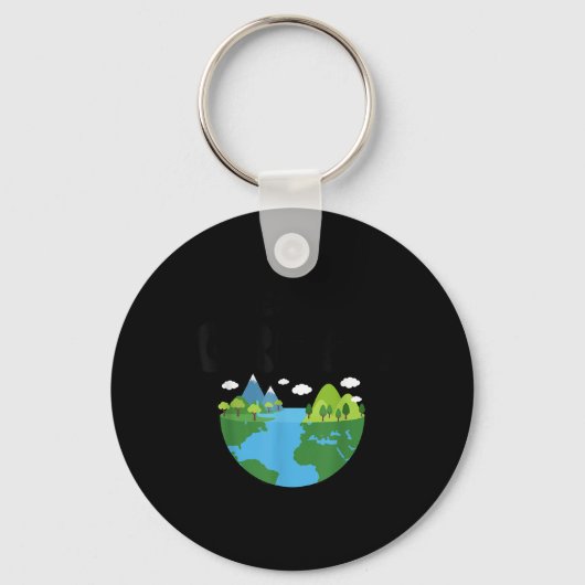 It 保 Green Earth Day Planet Environmental Aware キーホルダー (正面)