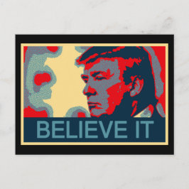 It 信じ – ドナルド・トランプ大統領 ポストカード