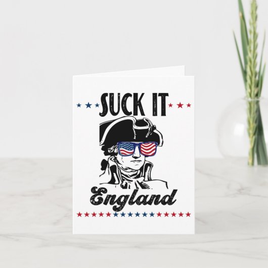 It 吸Englandおもしろい 7月4日 – ジョージ・ウォッシング カード (正面)