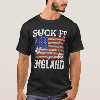 It 吸Englandおもしろい 7月4日George Washingto Tシャツ