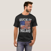 It 吸Englandおもしろい 7月4日George Washingto Tシャツ (正面フル)