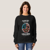 It 吸Englandおもしろい George Washington 1776 USA 4 スウェットシャツ (正面フル)