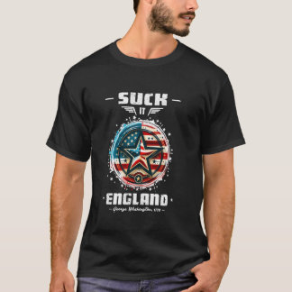 It 吸Englandおもしろい George Washington 1776 USA 4 Tシャツ