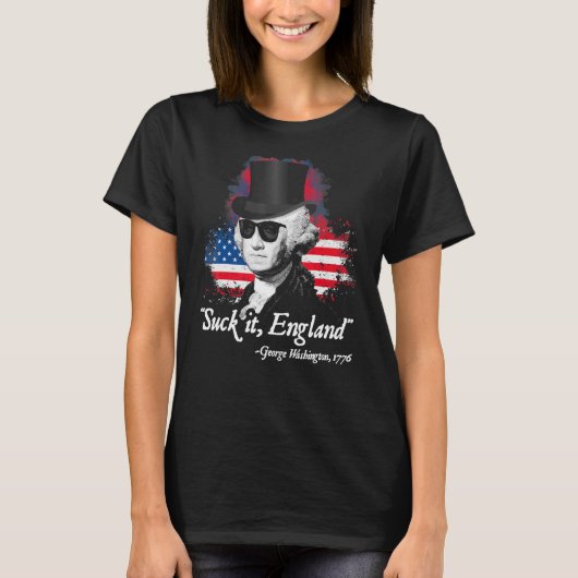It 吸England 7月の4th Patriotic America Inde Tシャツ (正面)