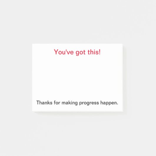 It®後のメモ、4インチx 3インチ ポストイット (正面)