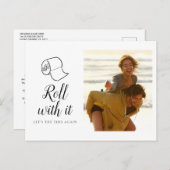 It 転がPhoto Chang the Date Save the Date 案内ポストカード (正面/裏面)