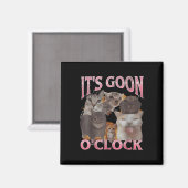 It's Goon O'clock おもしろい Cat IronicミームMe マグネット (正面/裏面)