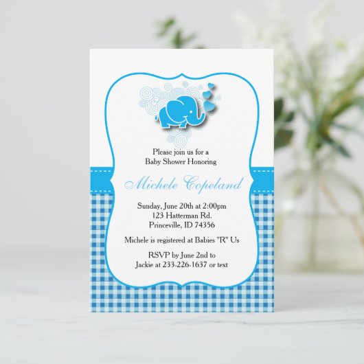 It a Boy|ベビー象 招待状 (スタンド正面)