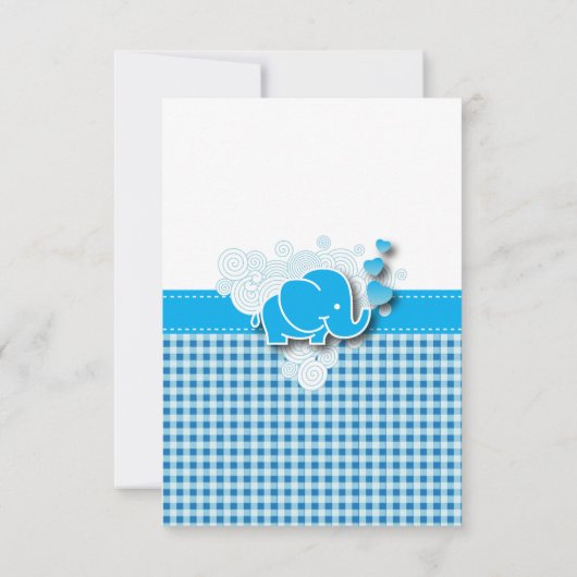 It a Boy|ベビー象 招待状 (裏面)