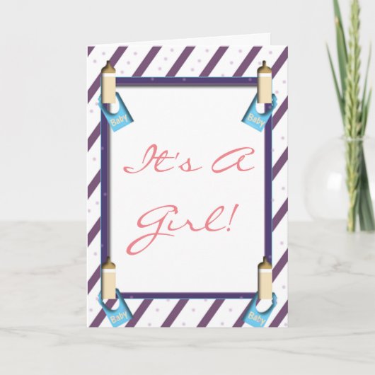 It a Gerl Greeting Card（少女の挨拶カード） カード (正面)