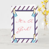 It a Gerl Greeting Card（少女の挨拶カード） カード (黄色い花)