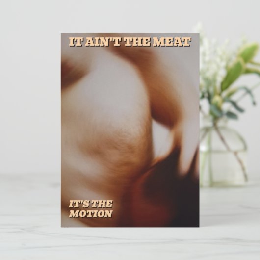 IT AIN"T THE MEAT カード (スタンド正面)