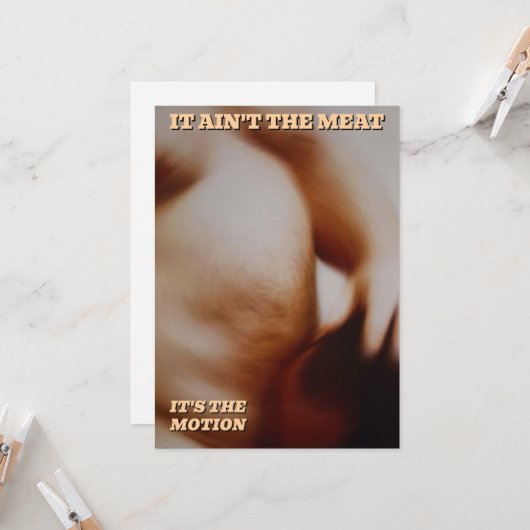 IT AIN"T THE MEAT カード (正面/裏面インサイチュ)