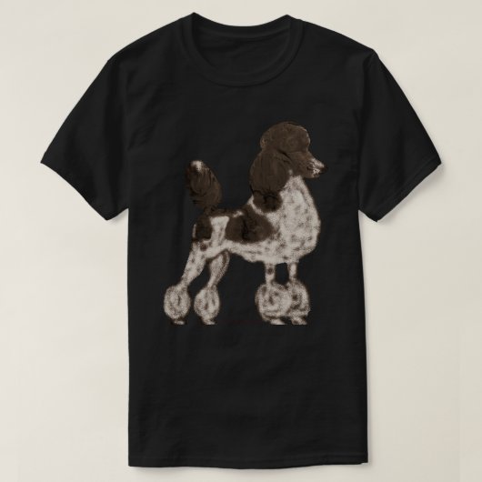 It&amp;39;s a poodle parti Sticker.png Tシャツ (デザイン正面)