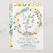 It Beeのベビーフローラ性が明らかにする 招待状 (正面/裏面)