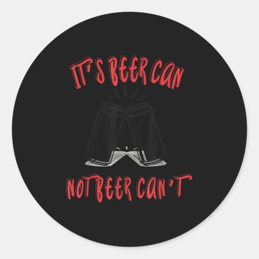 It Been Can Not Beer Can't  ラウンドシール (正面)