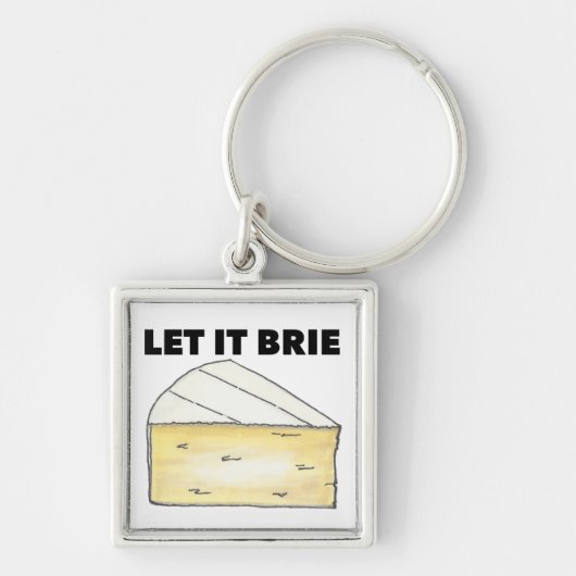 It Brie (Be)チーズウェッジフードキーチェーン キーホルダー (正面)