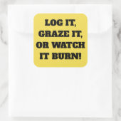 It Burnステッカーを見る スクエアシール (バッグ)