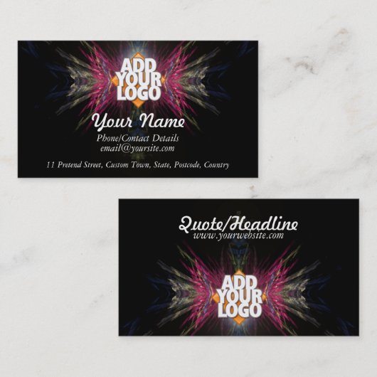 It Businessの紹介(ロゴ宇宙付) 名刺 (正面/裏面)